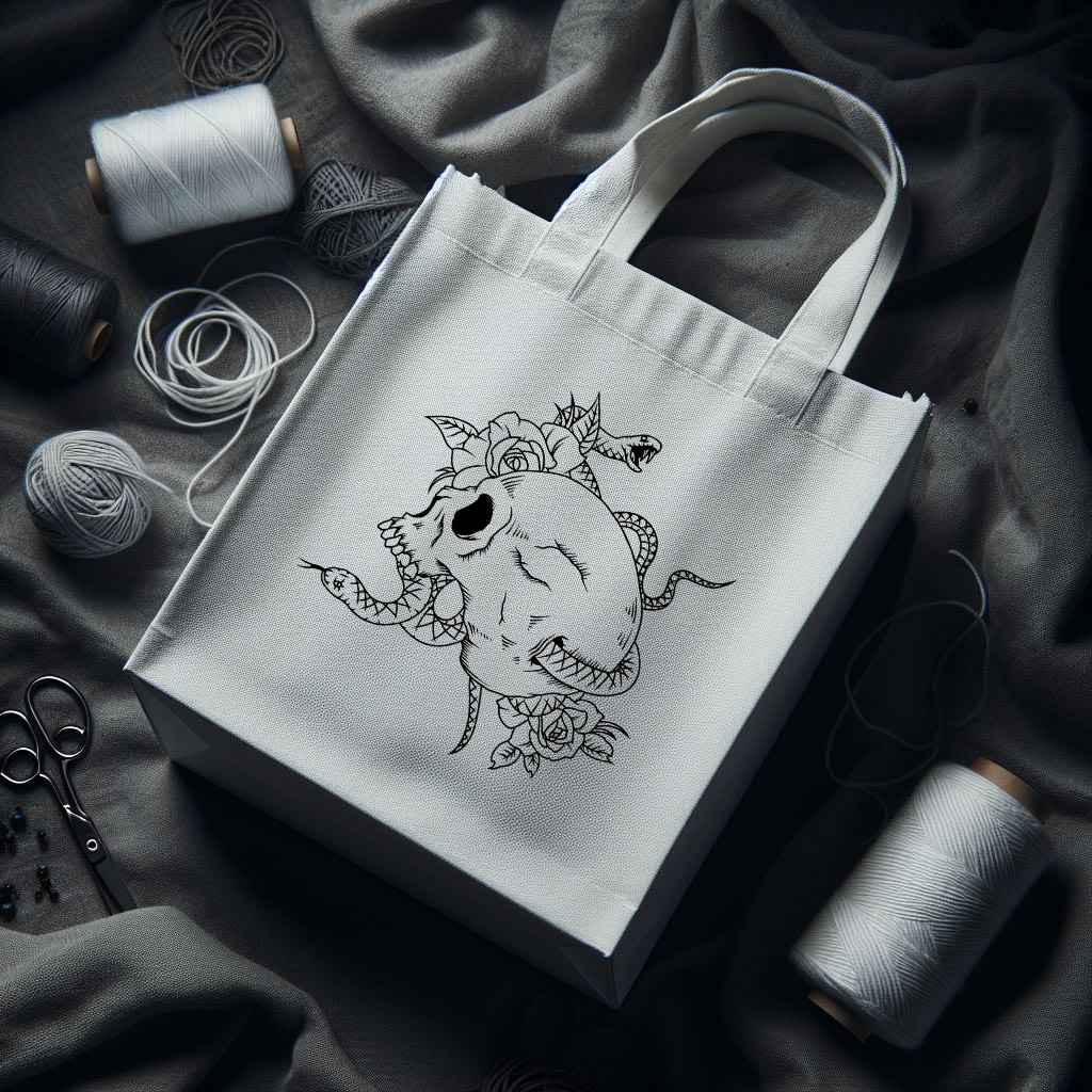 white bag 2.psd_Skull-head-with-snakes