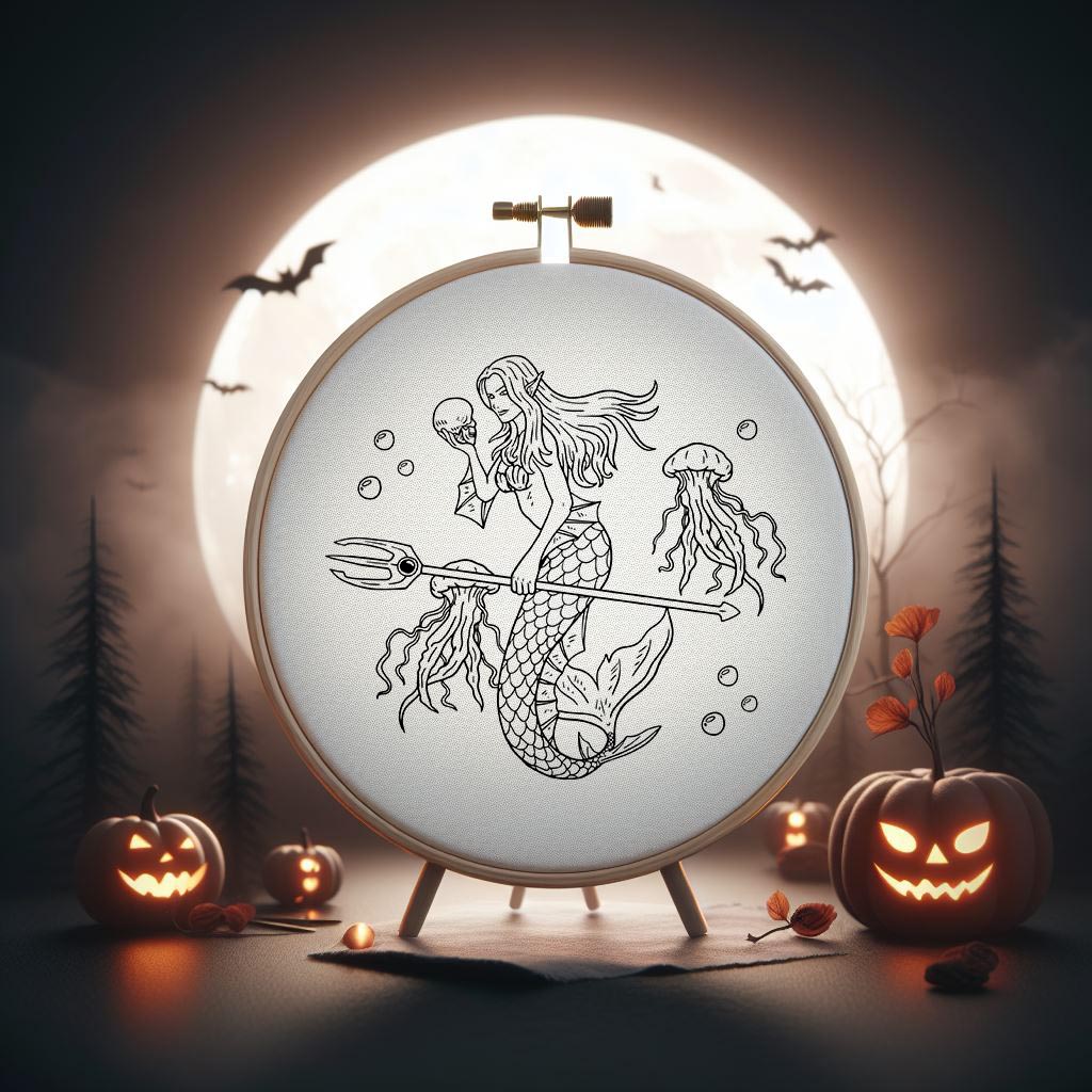 halloween hoop.psd_Evil-mermaid